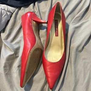 Women’s red dress shoes